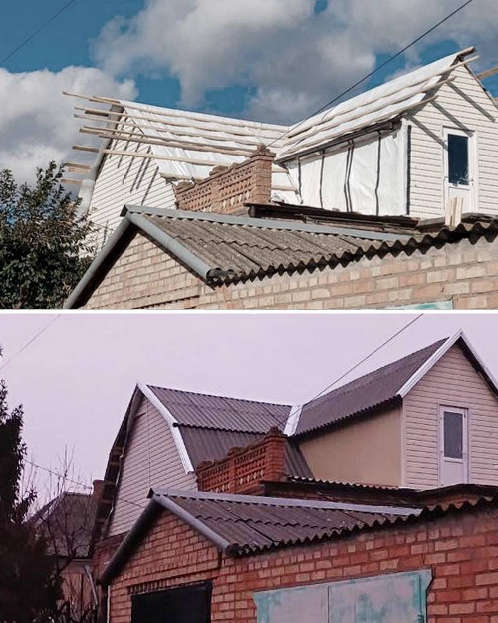 Фото до і після: у Нікополі відновлюють пошкоджені будинки Фото до і після: у Нікополі відновлюють пошкоджені будинки