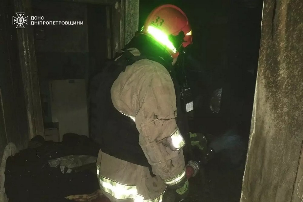 у Марганці горіла квартира (фото) 3