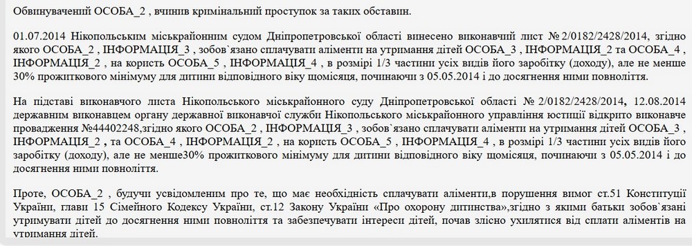 Чоловік заборгував майже півмільйона аліментів своїм синам: як його покарав суд у Нікополі