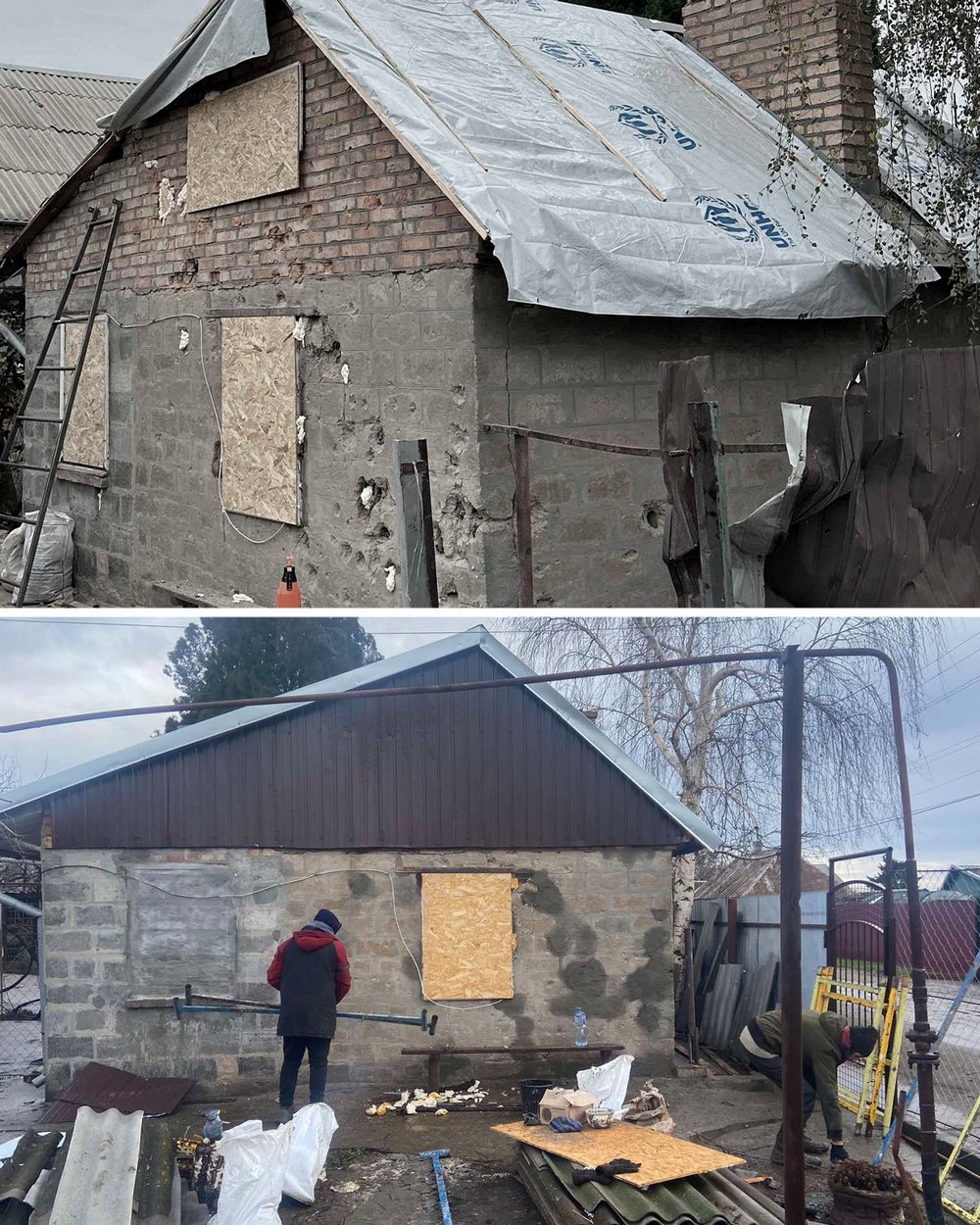 У Нікополі триває відновлення понівеченого житла: фото