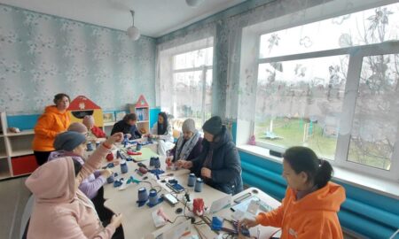 Для жінок Мирівської громади провели  майстер клас з виготовлення новорічних гномів 3