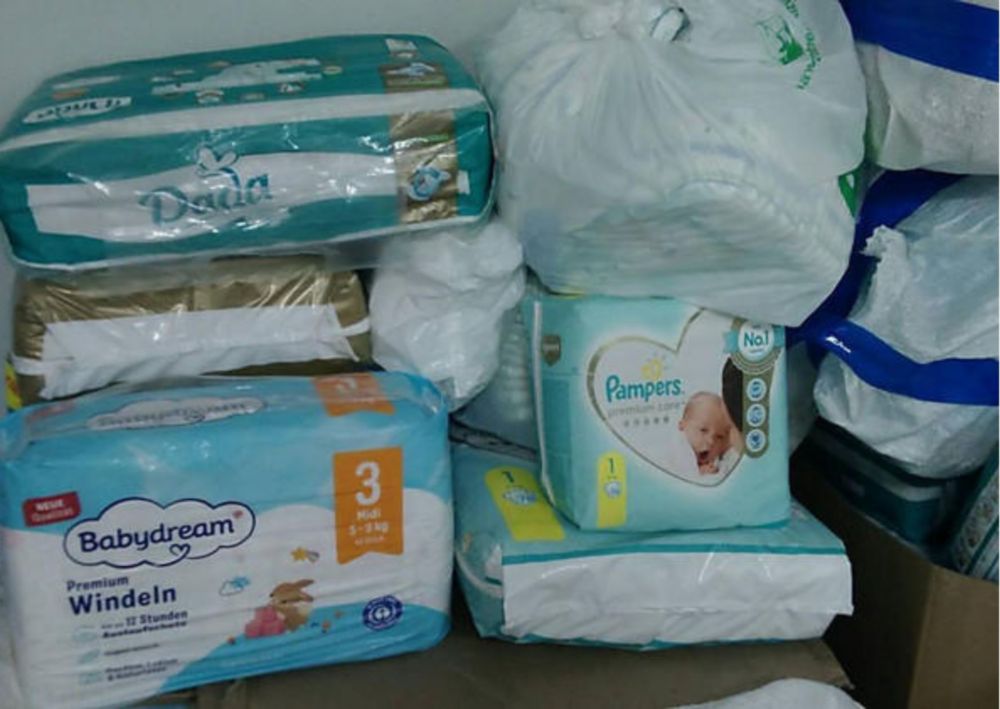 Видача підгузок у Нікополі 2