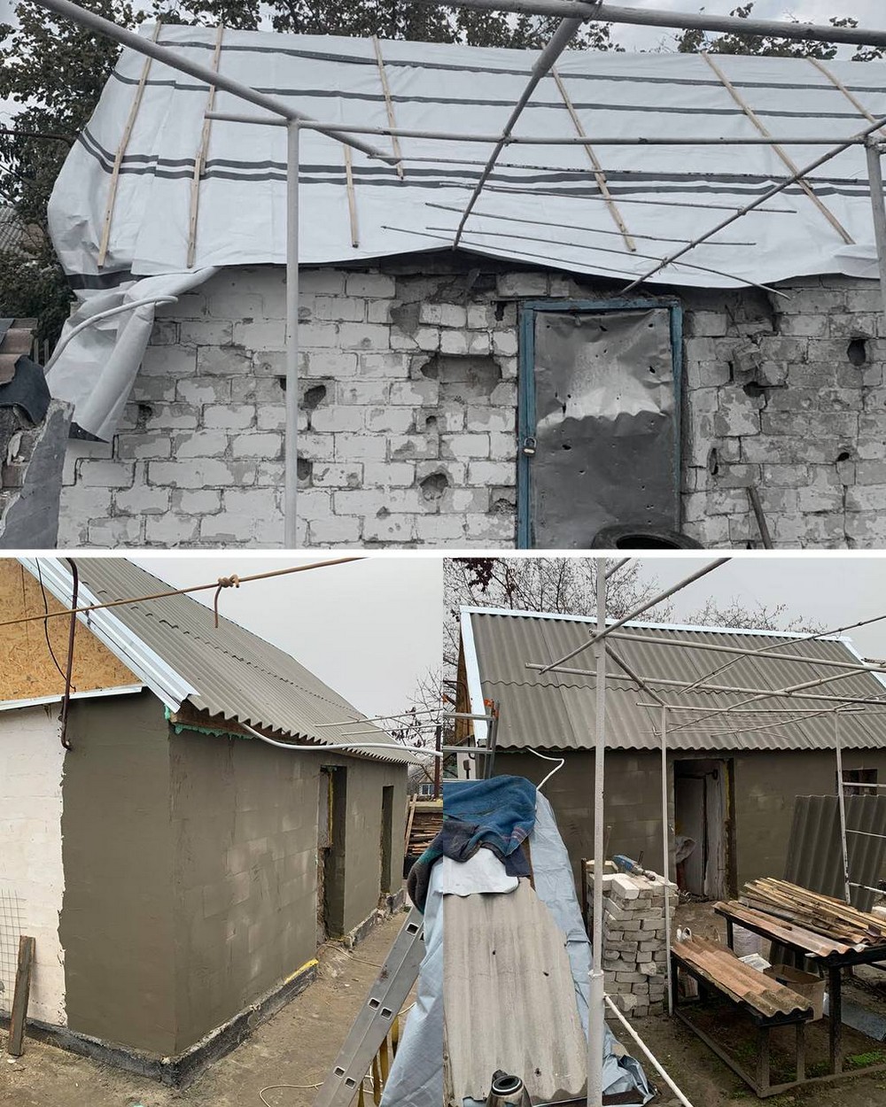 Відновлення осель у Нікополі: фото