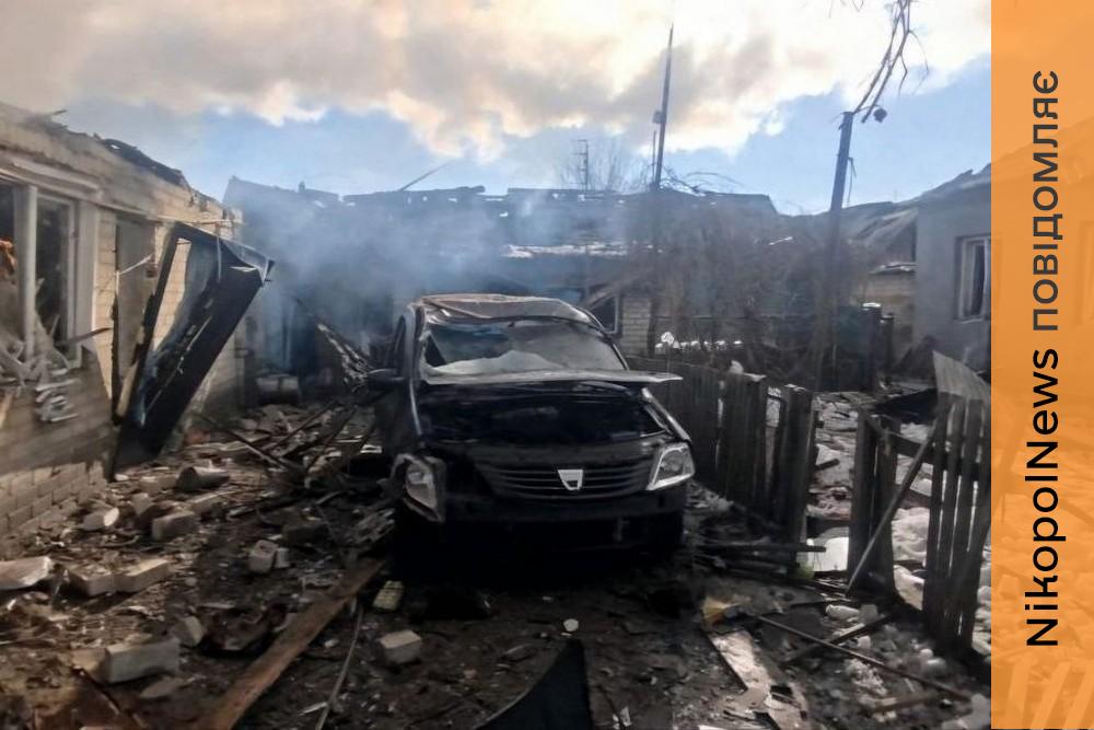 Нікополь, район і область були під обстрілами 4 лютого: серед поранених дитина, сталися пожежі, багато руйнувань
