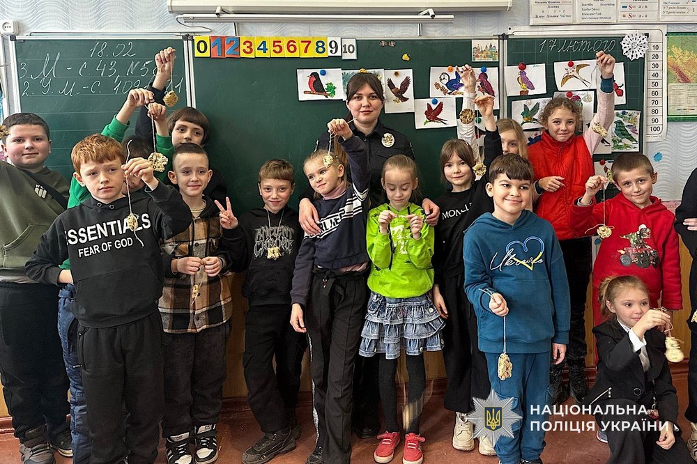 Школярам Покрова розповіли про пернатих взимку 5