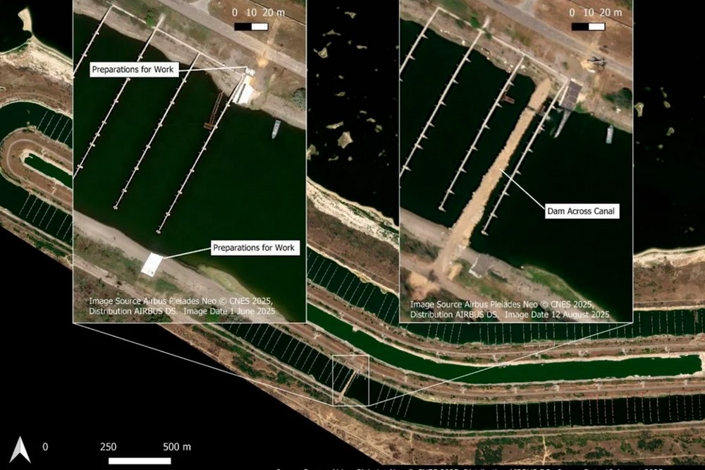 Ворог будує дамбу та бункери на ЗАЕС 2 Ворог будує дамбу та бункери на ЗАЕС 2