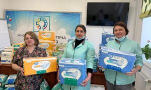 Дитяча лікарня Нікополя отримала засоби гігієни для дітей та дорослих пацієнтів