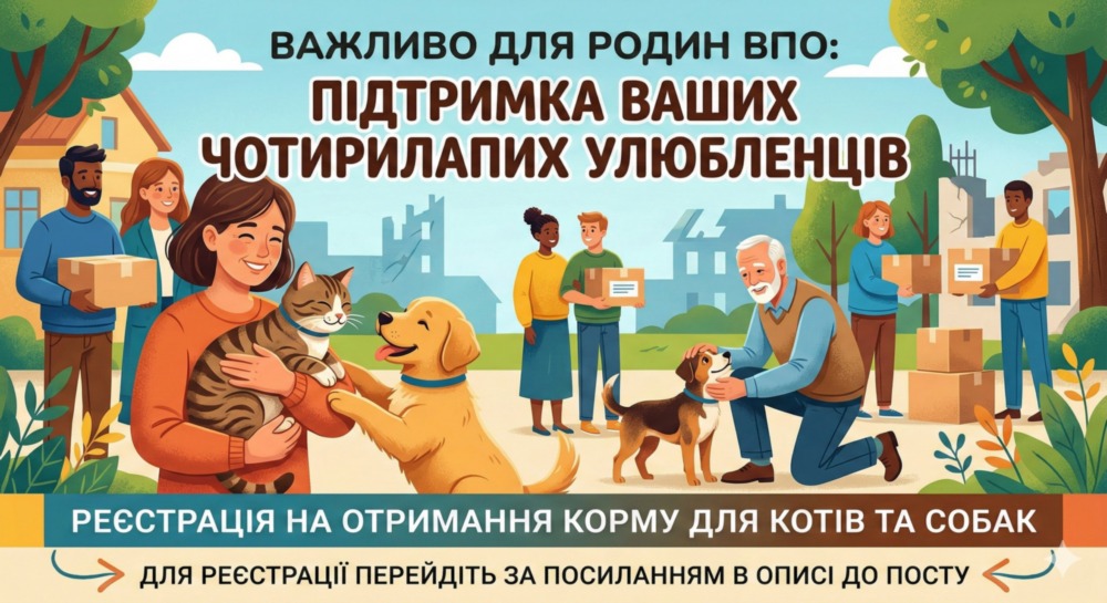 ВПО у Томаківській громаді можуть отримати корм для тварин ВПО у Томаківській громаді можуть отримати корм для тварин