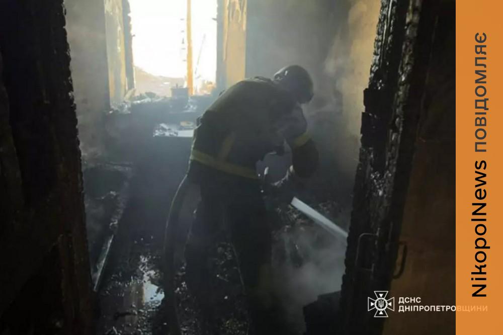  Загинула жінка під час пожежі на Нікопольщині 1 березня 2
