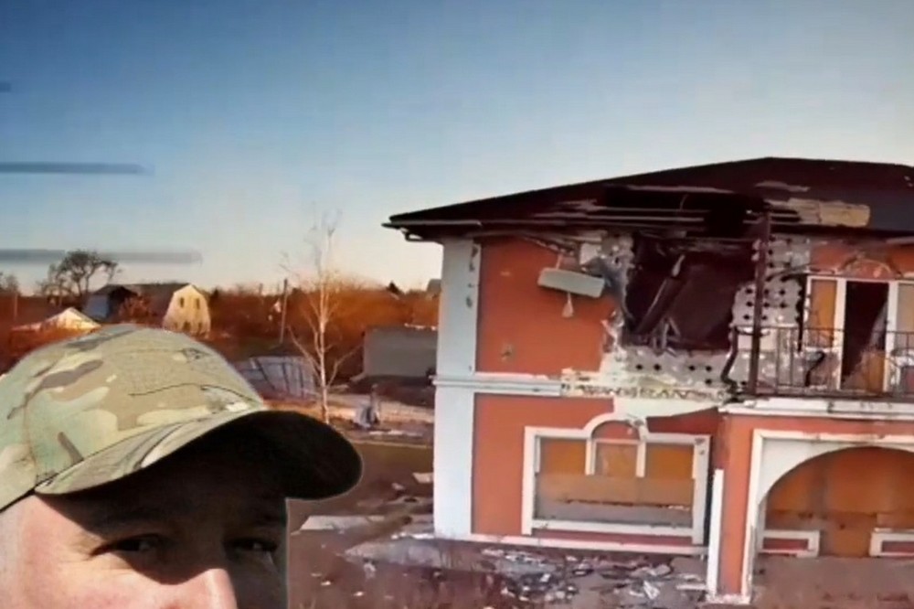 Рашист Рогозін оприлюднив нові кадри ударів по Нікополю (відео)