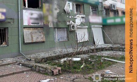 Ворог вдарив по центру Нікополя і перехрестю, поранивши людей, на Синельниківщині поранено чоловіка – поліція (фото)