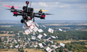 Окупанти знову розкидують у Нікополі листівки з ворожою пропагандою