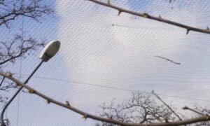 Встановлення антидронових сіток у Нікополі