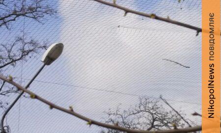 Встановлення антидронових сіток у Нікополі