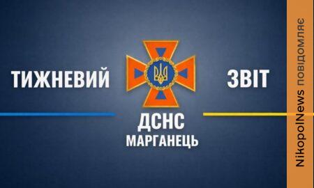 Оприлюднено звіт ДСНС Марганця за тиждень, що минув.