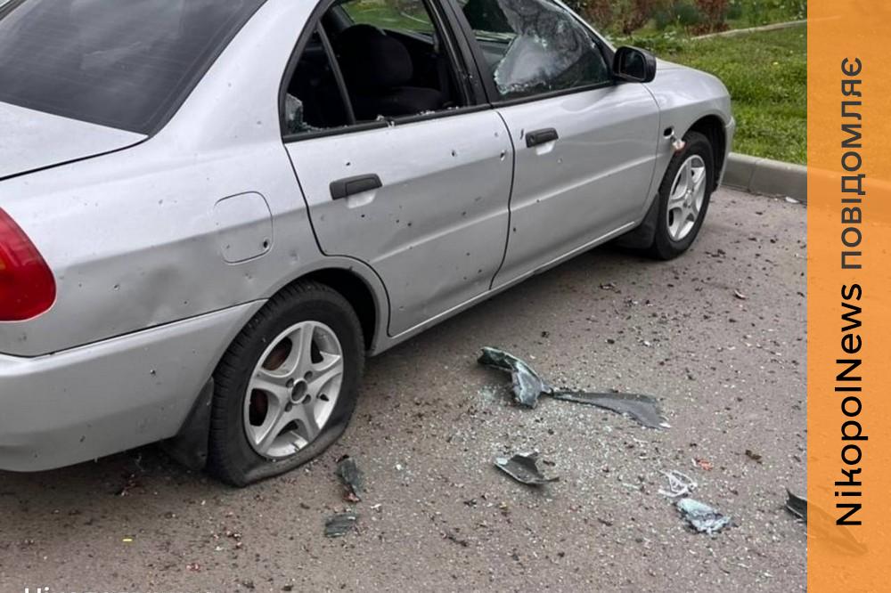 У Нікополі поранені двоє чоловіків, пошкоджені лікарня та авто, також поранені є на Синельниківщині (фото) 1 у Нікополі 3