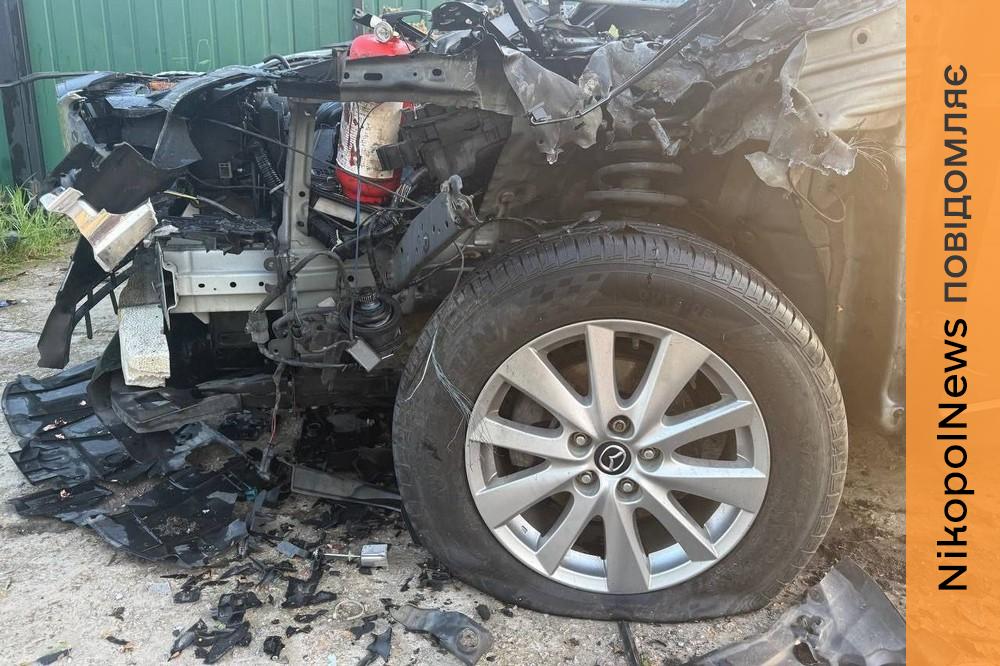 FPV-дрон у Марганці уразив авто редакторки запорізького видання «Акцент»