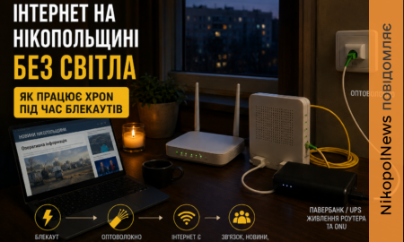 Інтернет без світла на Нікопольщині