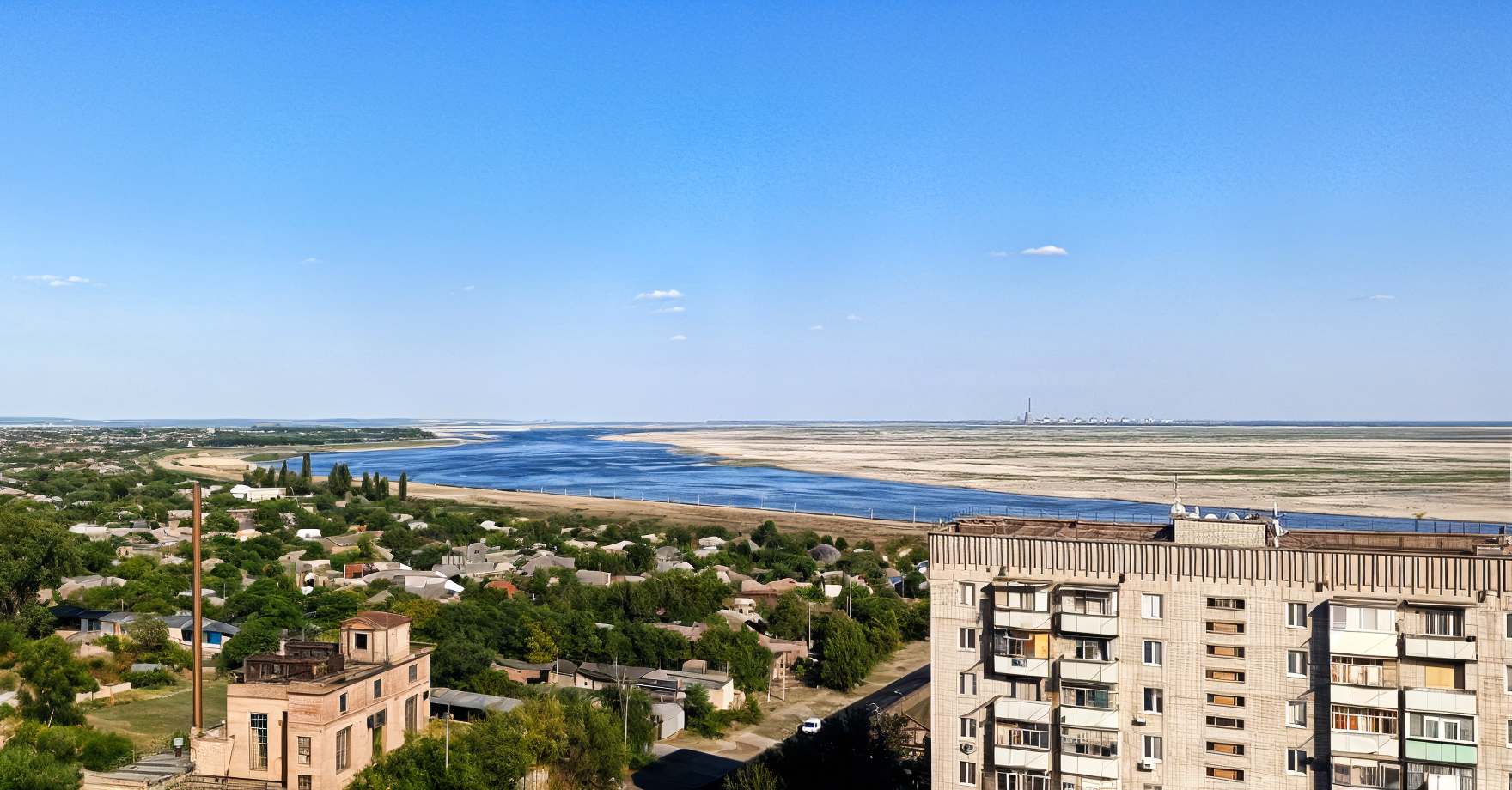 Сучасний Дніпро біля Нікополя
