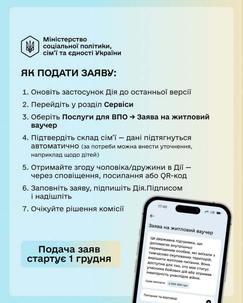 Ваучери на житло у Томаківській громаді для ВПО 2