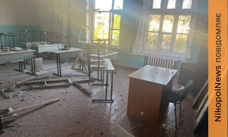 На Нікопольщині поранено людину, побито ліцей, є поранений і у Дніпрі – область була під масованим ударом ворога (фото)