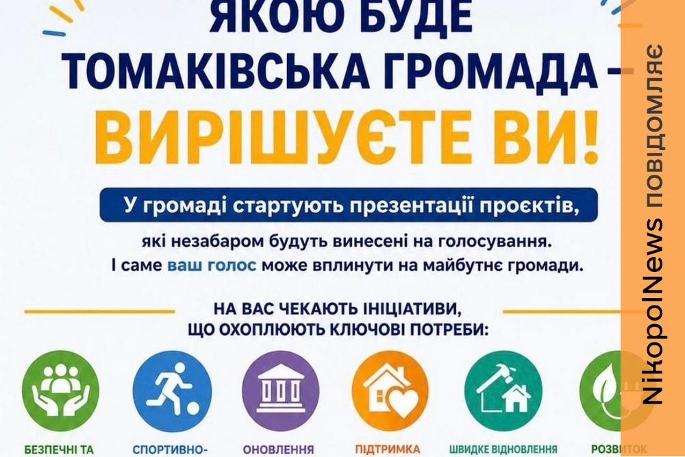 Від ідей до змін: у Томаківській громаді презентують проєкти розвитку