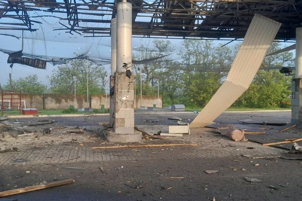 ворог атакував АЗС на Дніпропетровщині вночі 18 травня 2