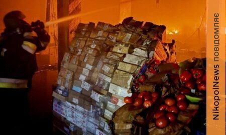 Триває ліквідація масштабної пожежі на Дніпропетровщині, вночі область пережила нові атаки – ДСНС (фото)