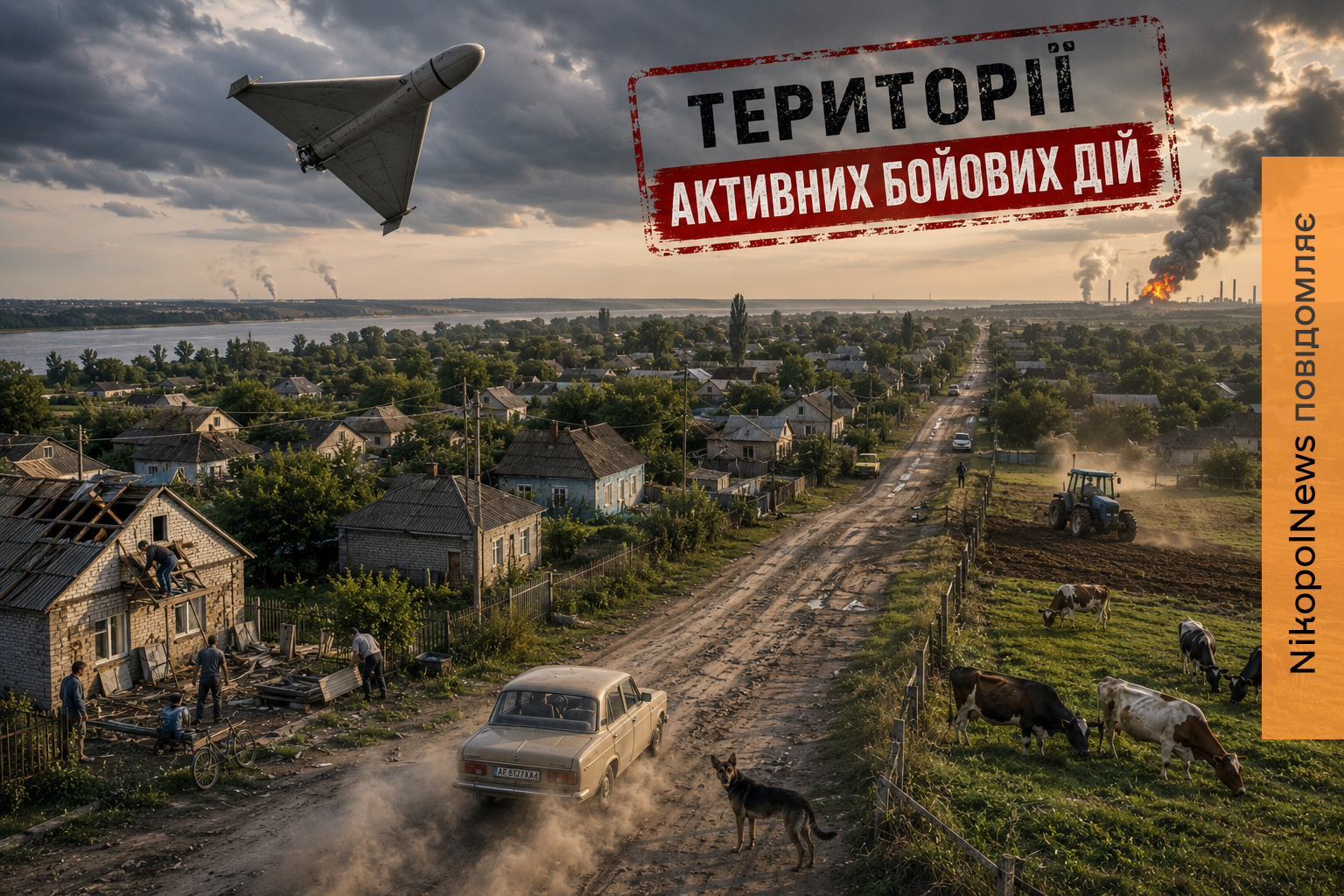 Статус території активних бойових дій на Нікопольщині: що він насправді дає мешканцям прифронтових громад?