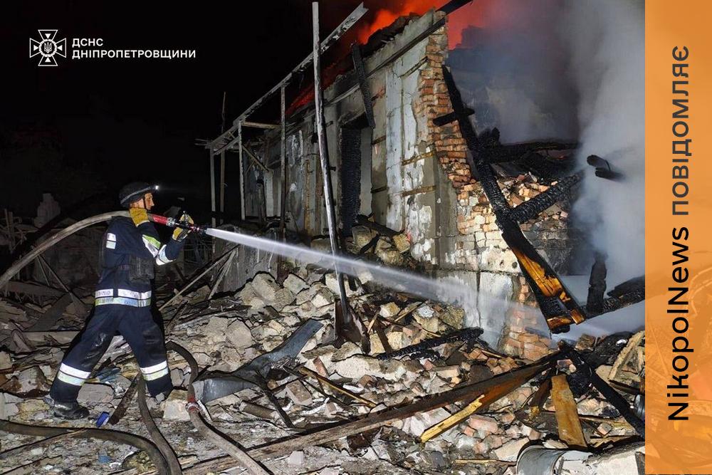Пошкоджено житло та інфраструктуру на Нікопольщині, постраждав чоловік у Камʼянському районі: ДСНС про наслідки обстрілів Дніпропетровщини (фото)