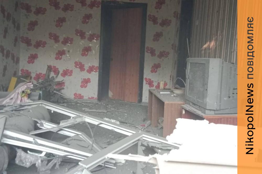 На Нікопольщині одна людина загинула, 2 постраждали, серед них дитина, також понівечена адмін будівля на Синельниківщині