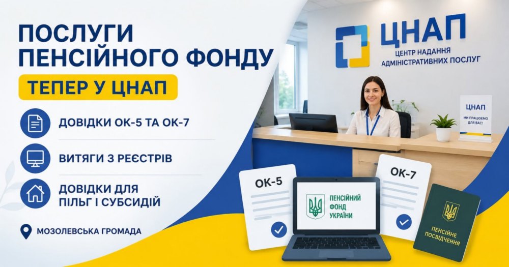 ЦНАПі Мозолевської громад ЦНАПі Мозолевської громад