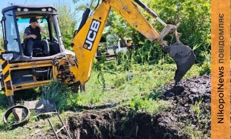 У Марганці тривають роботи з відновлення та обслуговування водопровідних мереж: підсумки тижня