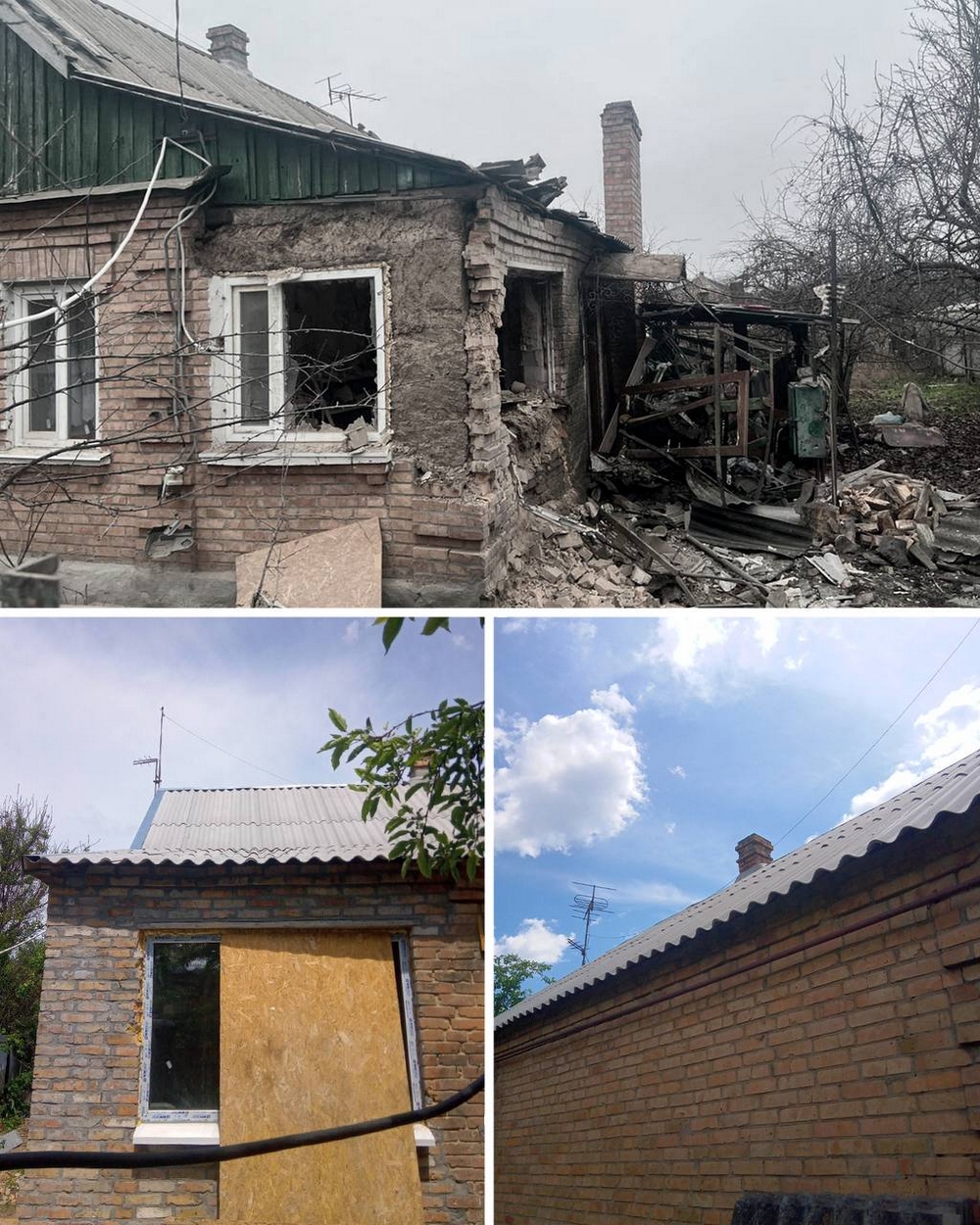 У Нікополі триває відновлення пошкоджених обстрілами осель: у роботі близько 20 об’єктів