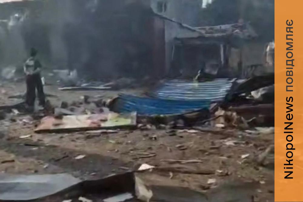 Ринок на Дніпропетровщині після удару КАБами: відео наслідків атаки