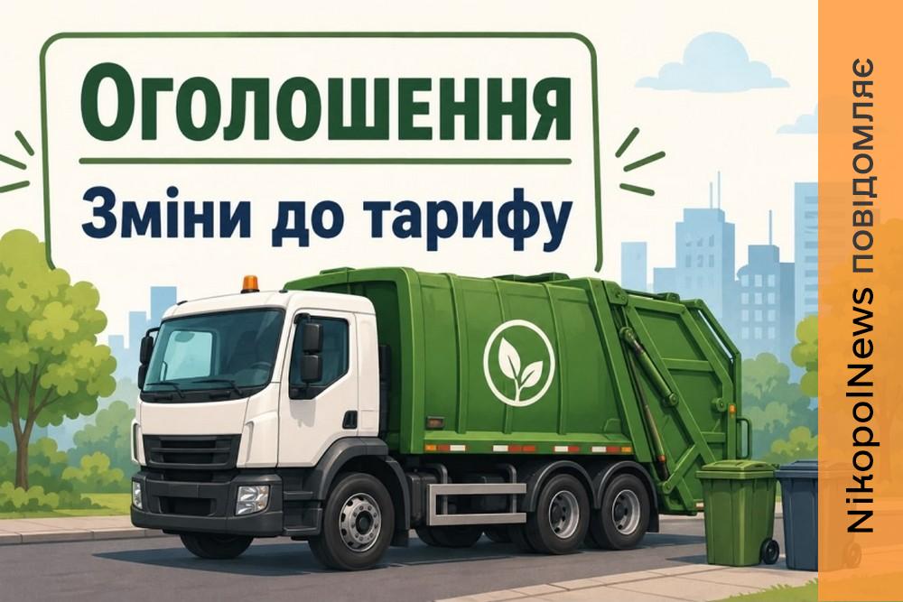 У Нікополі з 1 липня змінилися тарифи на вивезення сміття