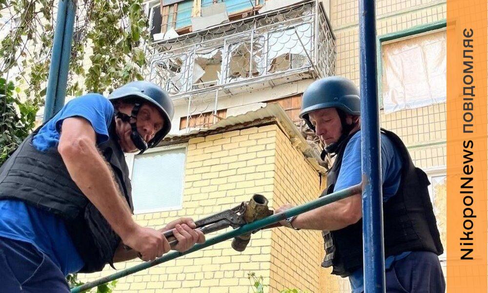 Повернули газ у багатоповерхівки Нікополя після обстрілу (фото)