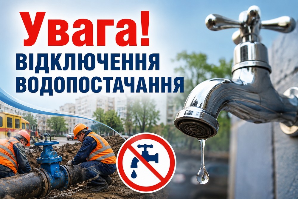 Попередили про відключення води у
