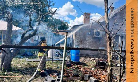 Ліквідовували пожежі: про наслідки обстрілів Нікопольського, Криворізького та Павлоградського районів у ДСНС (фото)
