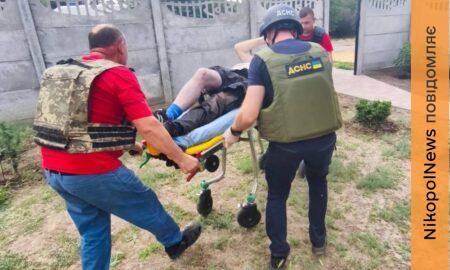 У Нікополі 5 людей отримали поранень, 4 постраждалих у Дніпровському районі, також під ударом був Камʼянський район