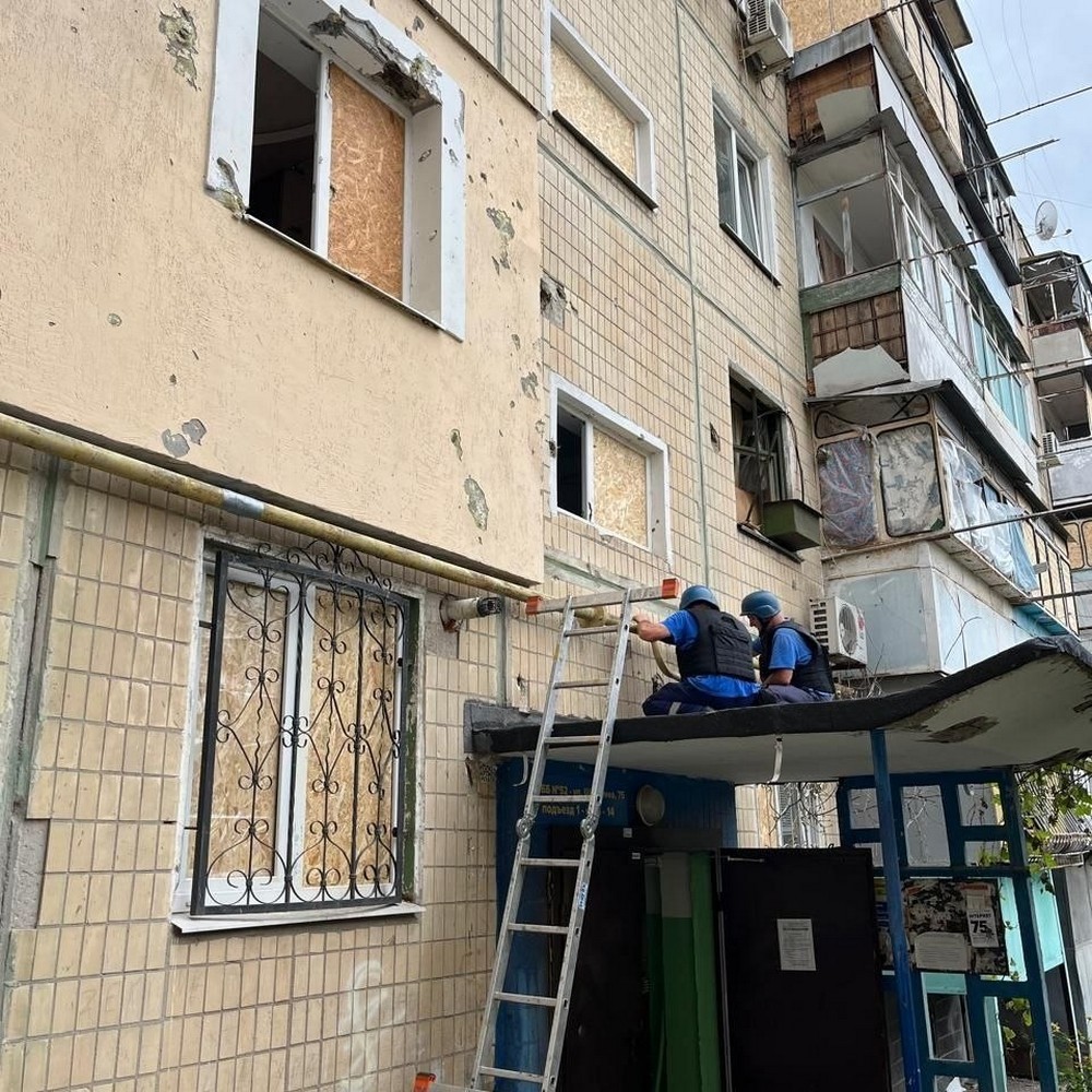 Повернули газ у багатоповерхівки Нікополя після обстрілу (фото)