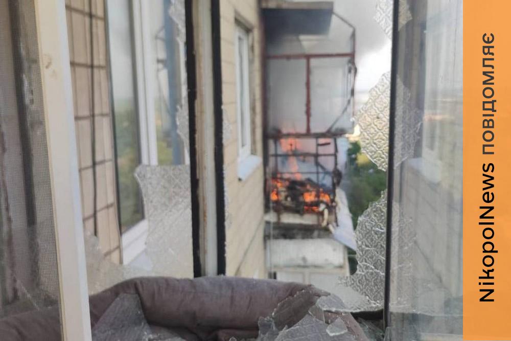 Двоє поранених на Нікопольщині, побито магазин, підприємства, будинки, тривають відключення світла, також понівечено ліцей на Синельниківщині (фото)