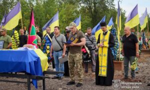 «Хотів бачити рідне місто під мирним небом»: Нікопольщина провела в останню путь полеглого Захисника (фото)