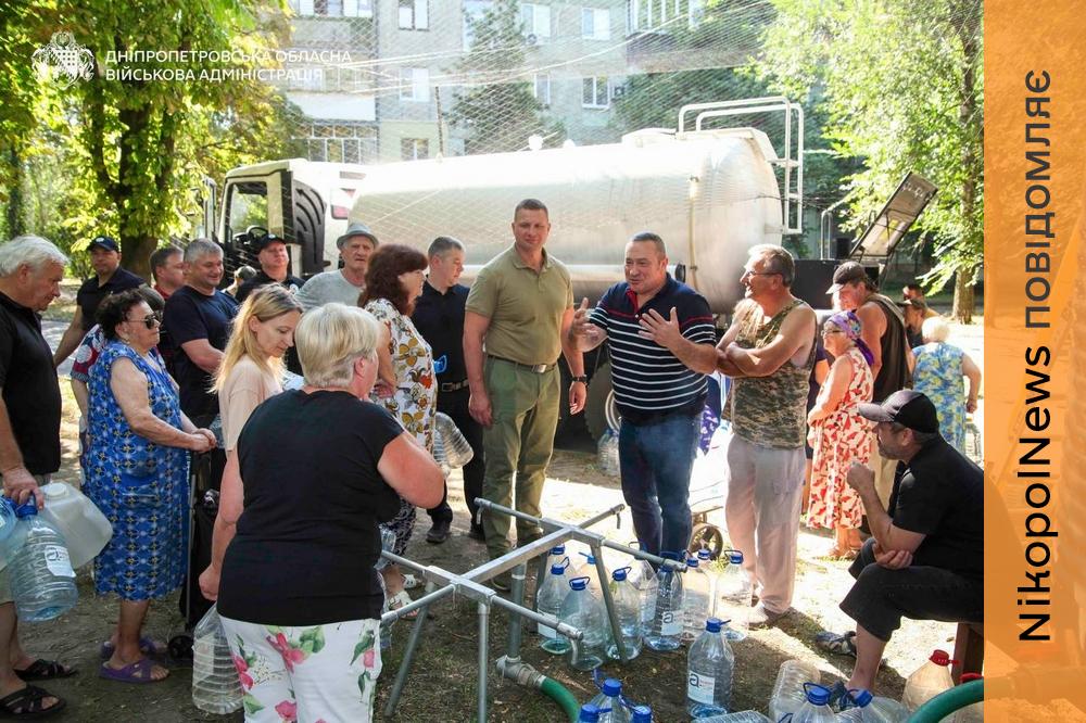 У Марганці триває будівництво резервної гілки водогону: начальник ДніпроОВА Олександр Ганжа відвідав місто
