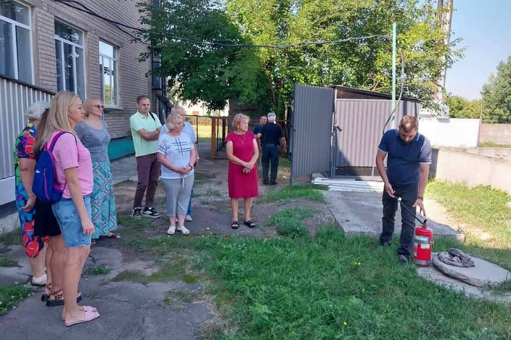 У Покрові працівники закладів освіти відпрацювали дії4 У Покрові працівники закладів освіти відпрацювали дії4