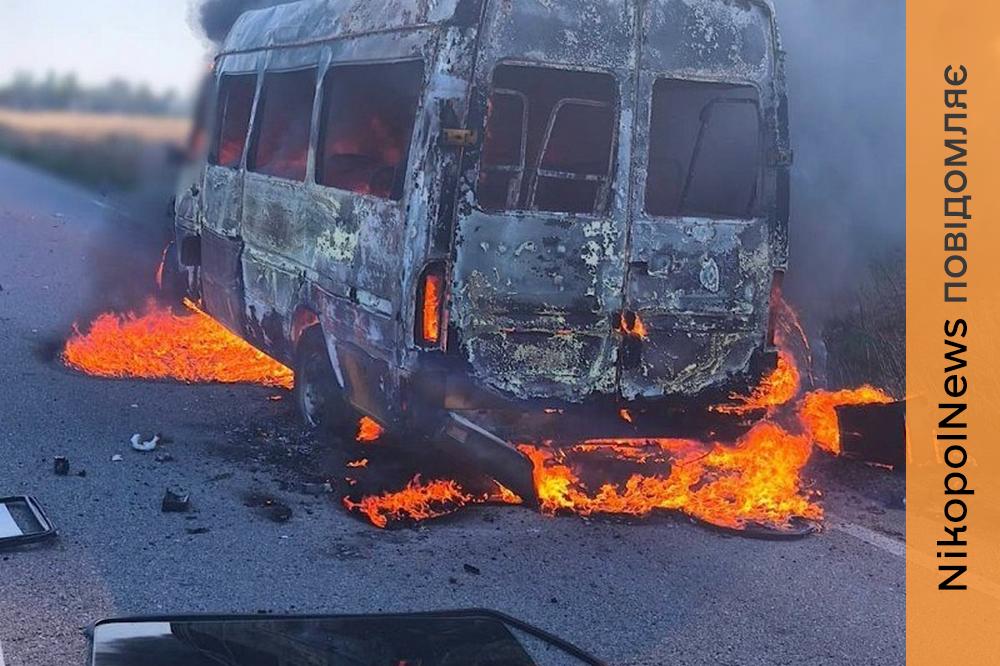 На Нікопольщині 7 поранених, серед них дитина: поліція повідомила подробиці удару по рейсовому автобусу