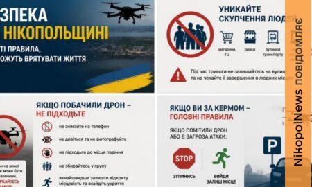 Що робити під час атаки FPV-дроном: на Нікопольщині нагадали правила, які можуть врятувати життя