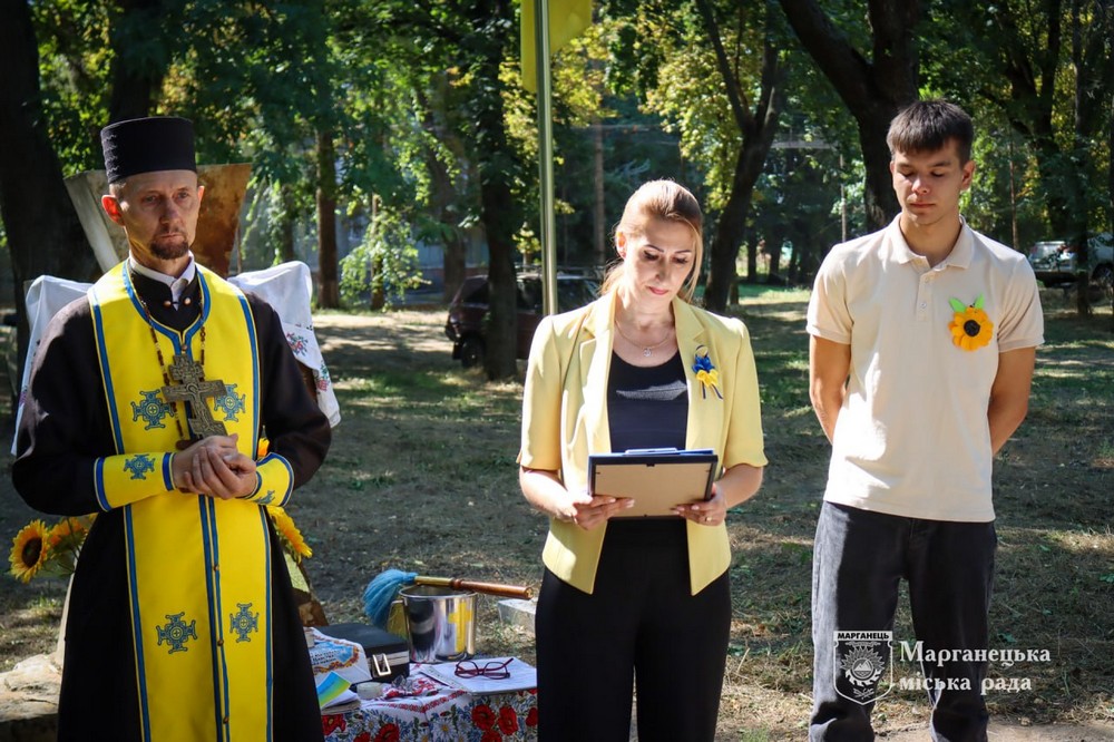 Пам’ять полеглих Захисників вшанували у Марганці сьогодні, 29 серпня. Пам’ять полеглих Захисників вшанували у Марганці сьогодні, 29 серпня.