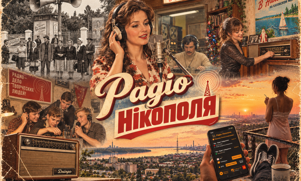 Історія радіо Нікополя: від перших гучномовців до FM та воєнного ефіру