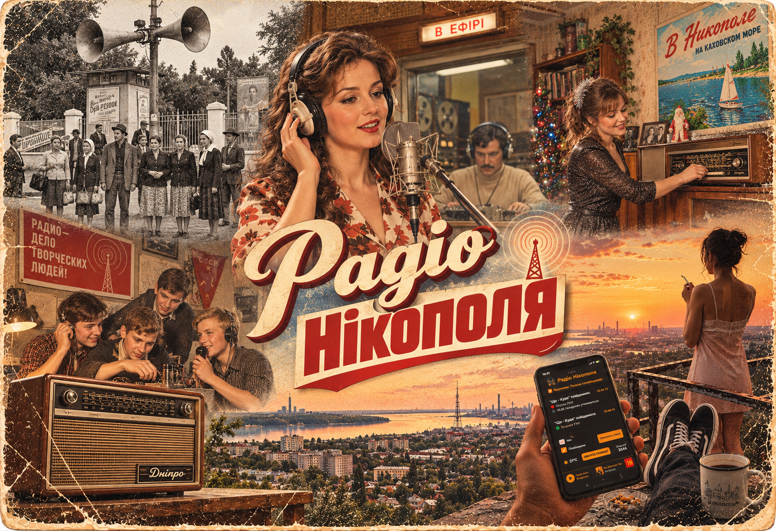Історія радіо Нікополя: від перших гучномовців до FM та воєнного ефіру